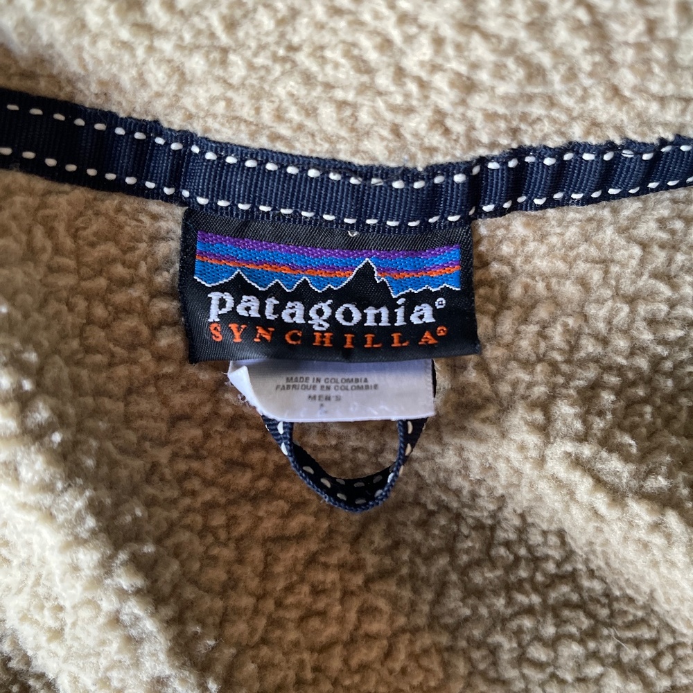 Pantagonia synchilla fleece large tan